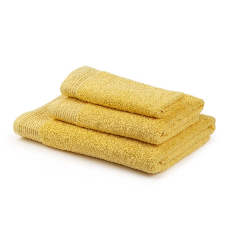 Jednobojni peškir Svilanit Prima je izrađen od visokokvalitetnog i mekog pamuka. Gusto tkani pamuk za negu kože. Svetlo žuta boja.