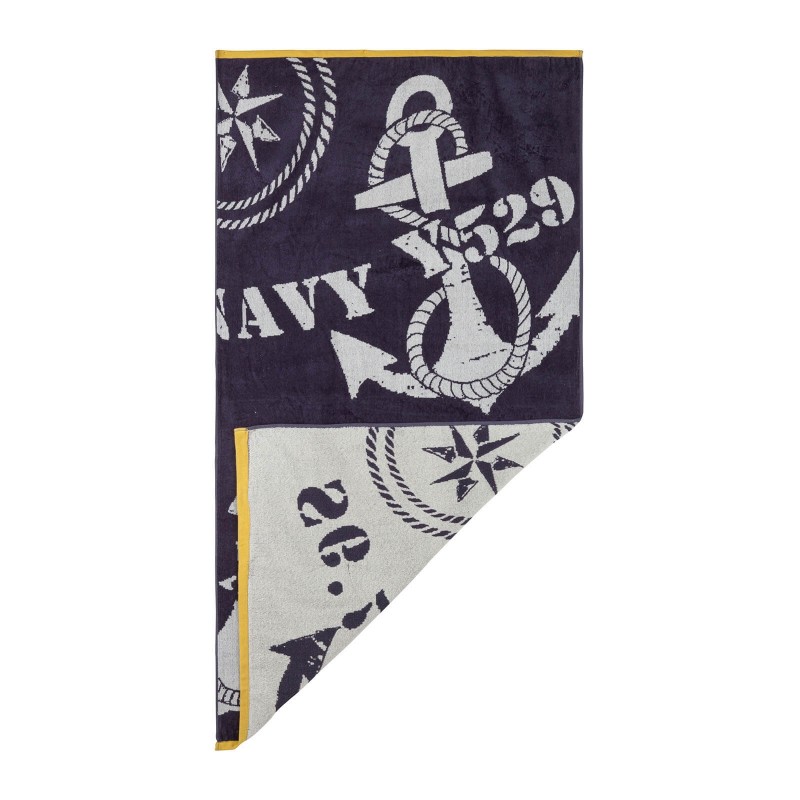 Peškir za plažu Svilanit Navy Anchors