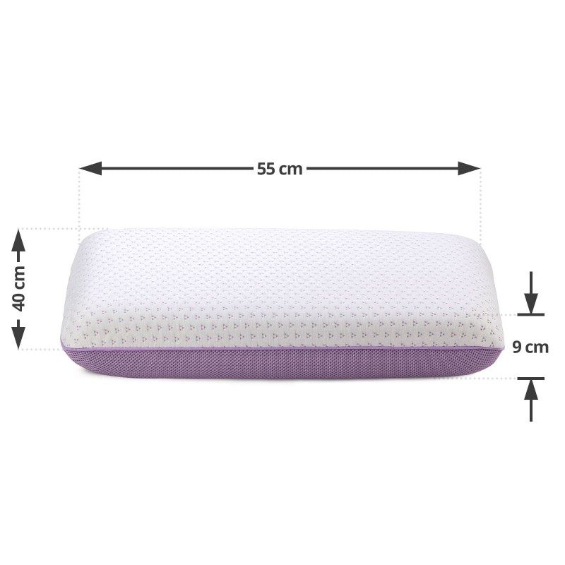 Klasični jastuk od memorijske pene Vitapur Lavender Memory - 40x55 cm