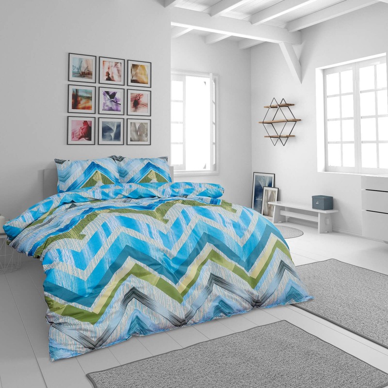Vreme je za potpuno uživanje u modernim pamučnim posteljinama! Posteljina Svilanit Ava napravljena je od renforce platna, koje se smatra mekanom tkaninom i lakom za održavanje. Očaraće vas modernim dizajnom sa crtama. Posteljina je periva na 40 °C.