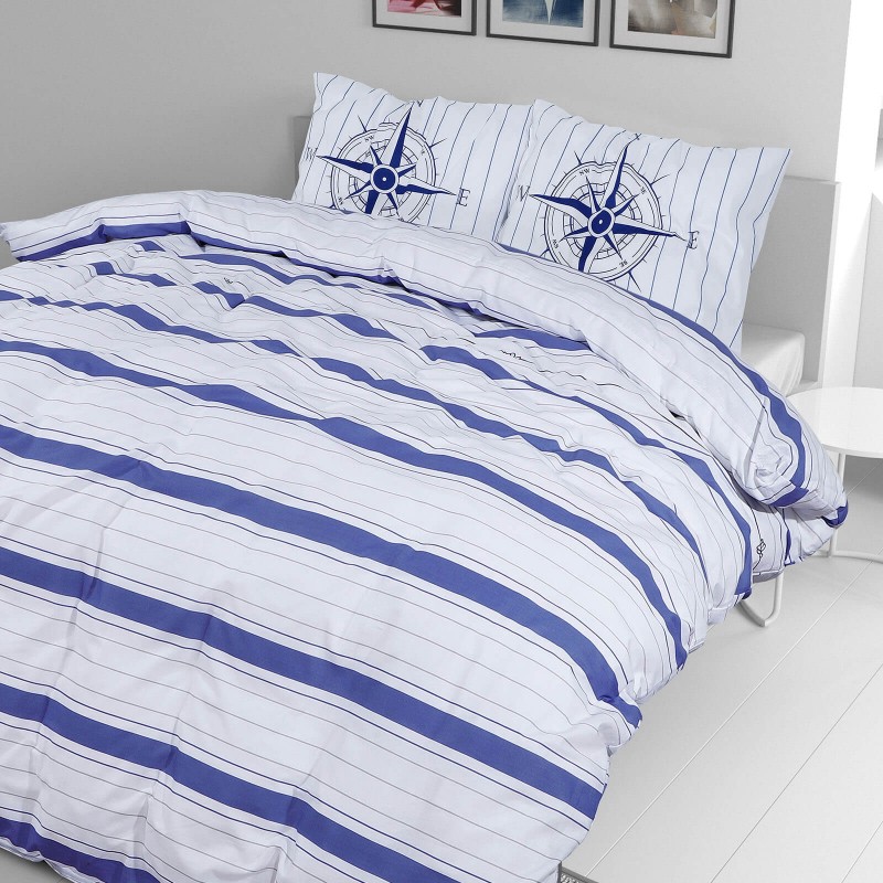 Pamučna posteljina Svilanit Nautic stripes