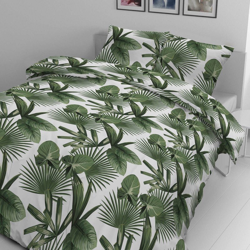 Pamučna posteljina Svilanit Palm Dreams 140x200 + 50x70 cm