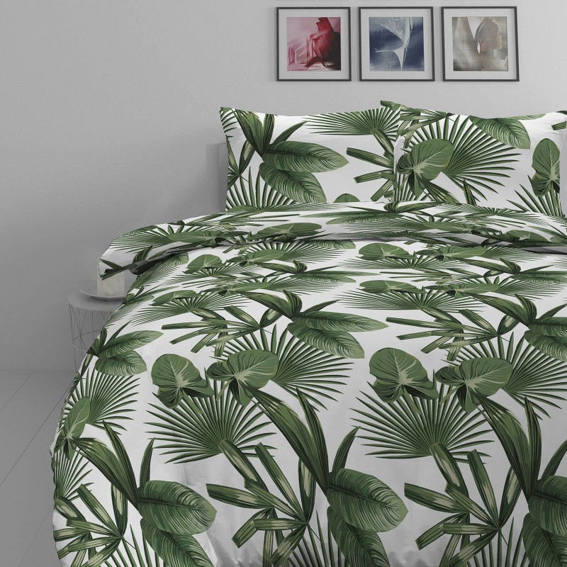 Pamučna posteljina Svilanit Palm Dreams 140x200 + 50x70 cm