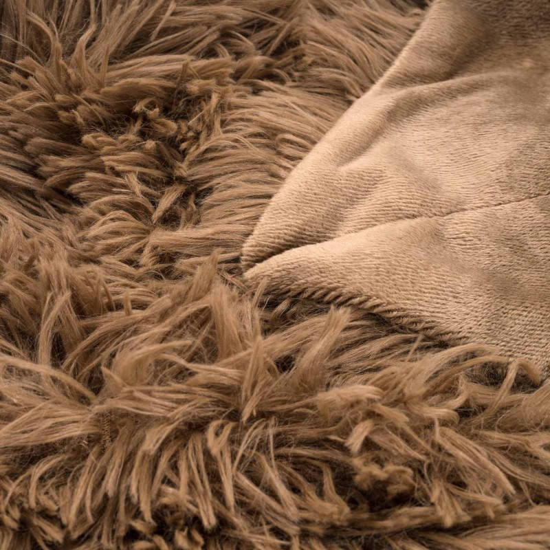 Dekorativni pokrivač Fluffy braon
