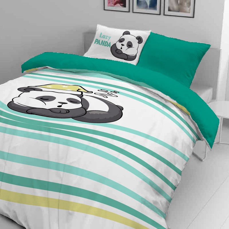 Dečija pamučna posteljina Svilanit Sleeping Panda
