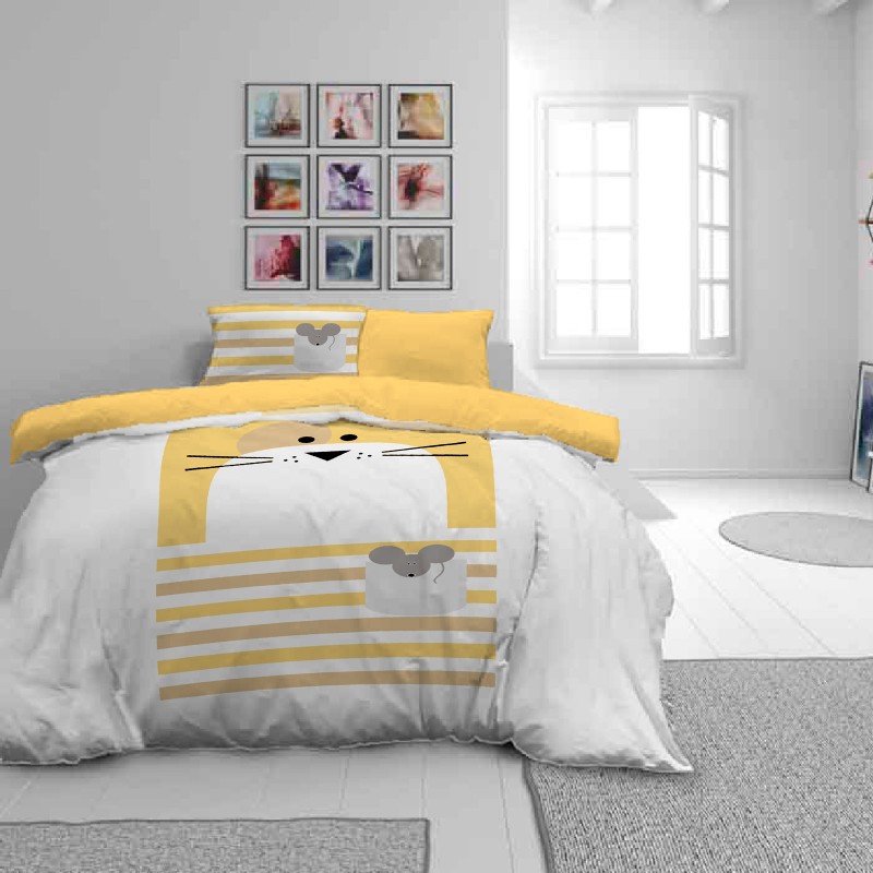 Dečija pamučna posteljina Svilanit Cat & Mouse