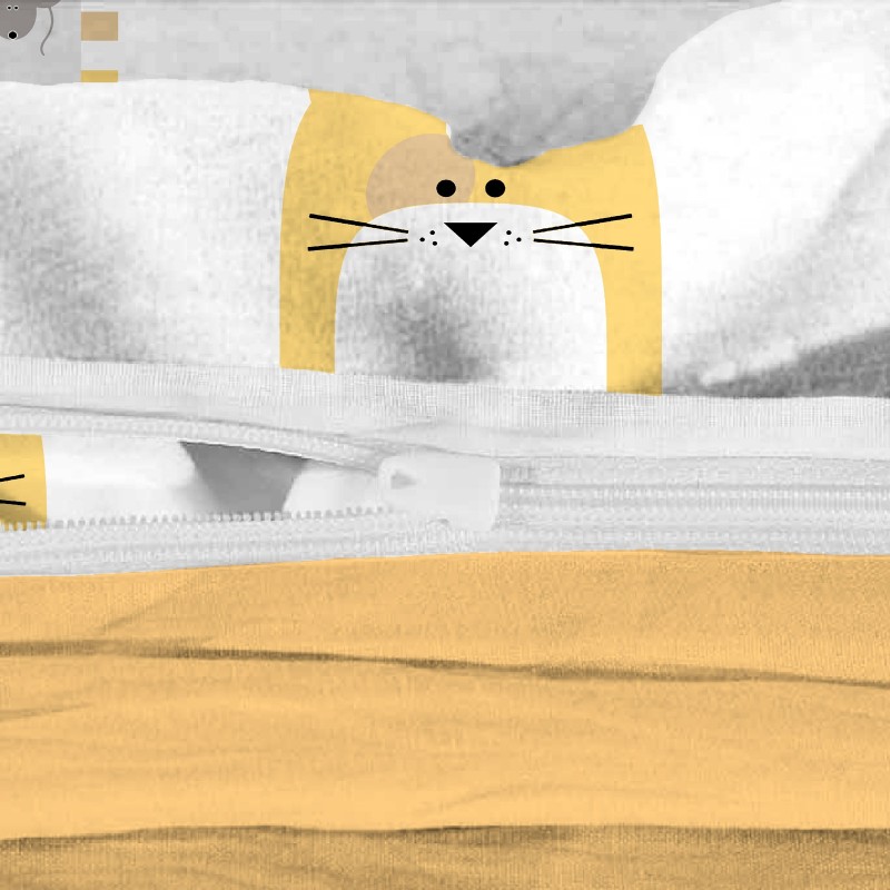 Dečija pamučna posteljina Svilanit Cat & Mouse