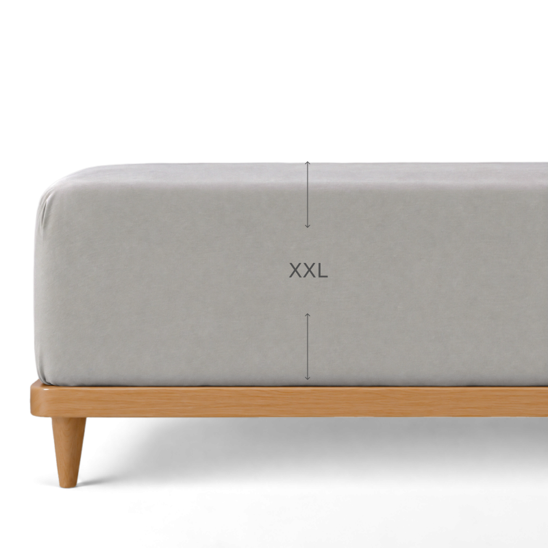 Pamučni čaršav sa lastišom Svilanit Luxe Sateen XXL - siva