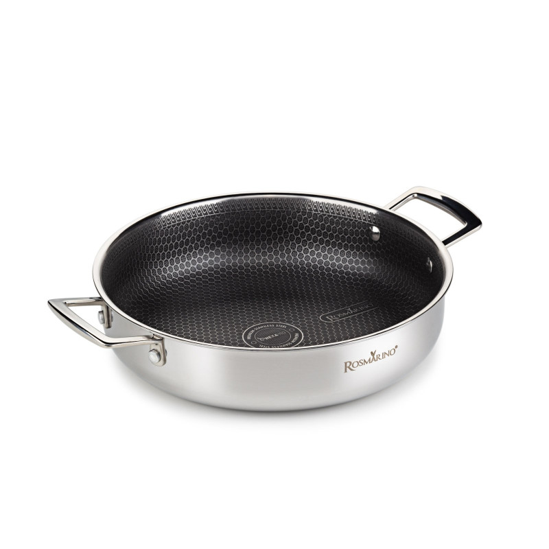Premium niska šerpa sa poklopcem Rosmarino HexaPRO - 28 cm