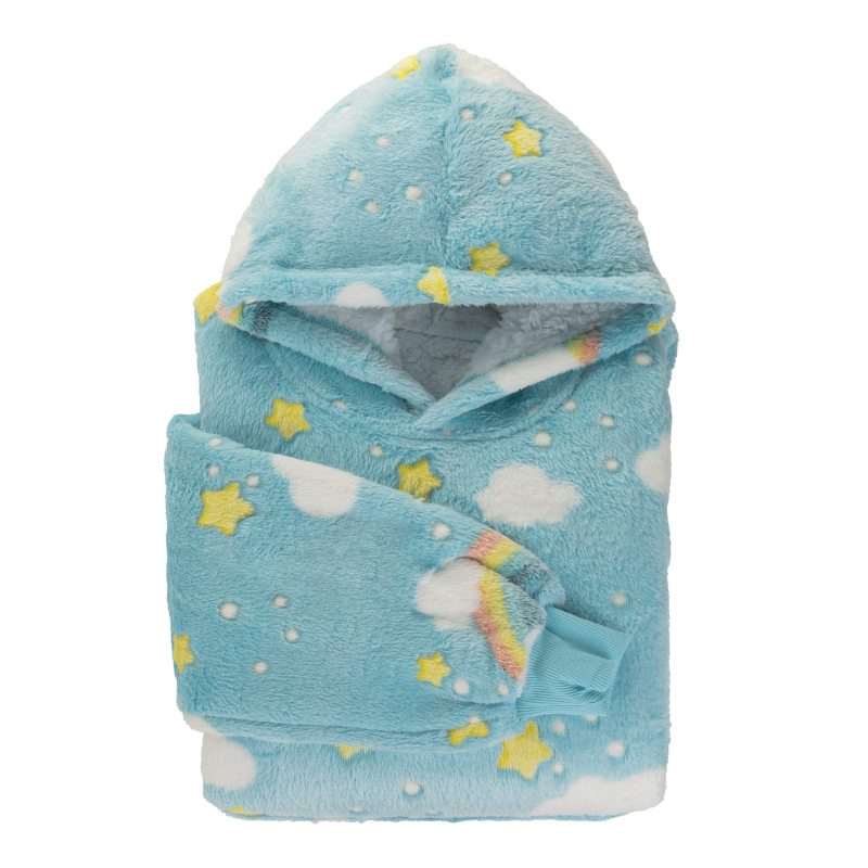 Vitapur dečiji hoodie duks/ćebe Svilanit SkyMagic + Poklon: Čarape