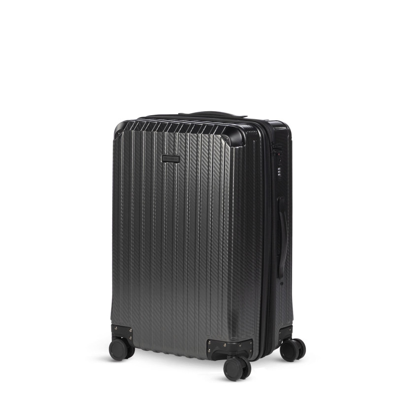 Scandinavia putni kofer Voyage Carbon Series, 60 L, crni