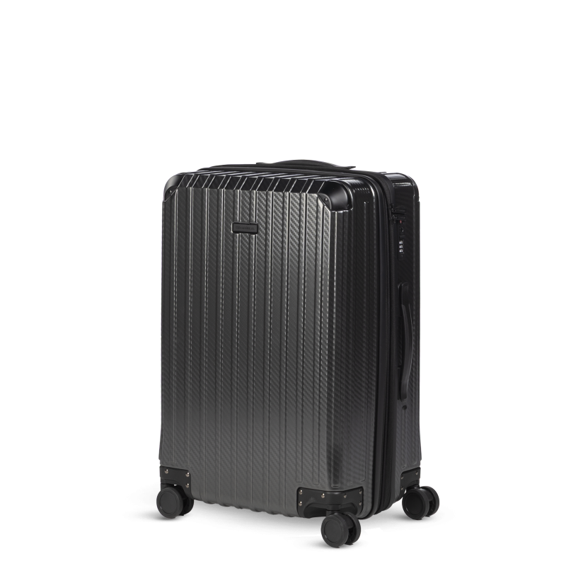 Scandinavia putni kofer Voyage Carbon Series, 60 L, crni