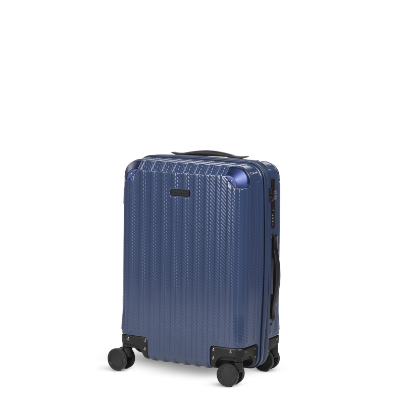 Kabinski putni kofer Scandinavia sa USB priključkom Voyage Carbon Series, 40 L, plavi