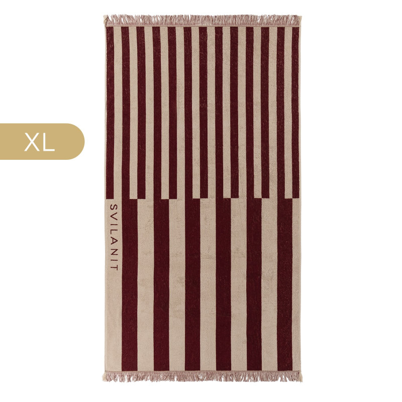 Svilanit premium veliki peškir za plažu Double Strips, 100 x 180 cm