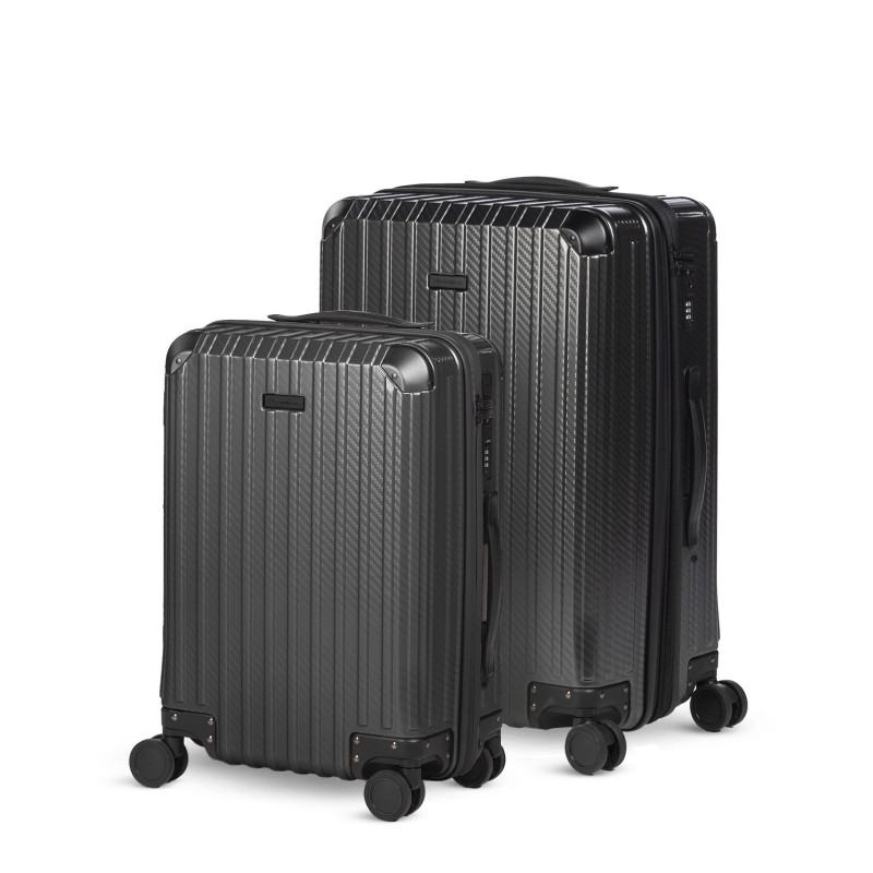 Set kabinskog i velikog kofera Scandinavia Voyage Prestige – 40 L + 60 L, crna