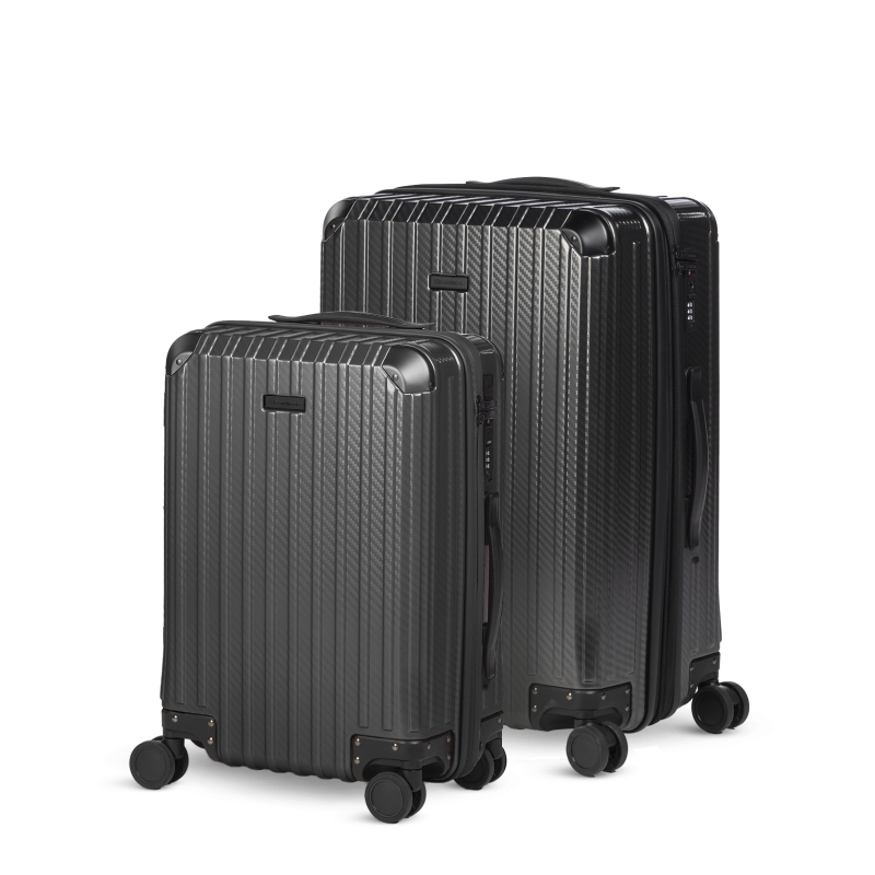 Set kabinskog i velikog kofera Scandinavia Voyage Prestige – 40 L + 60 L, crna