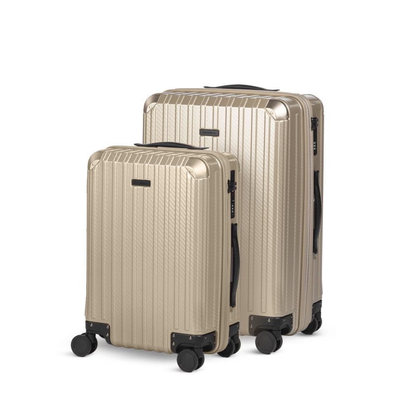 Set kabinskog i velikog kofera Scandinavia Voyage Prestige – 40 L + 60 L, bež