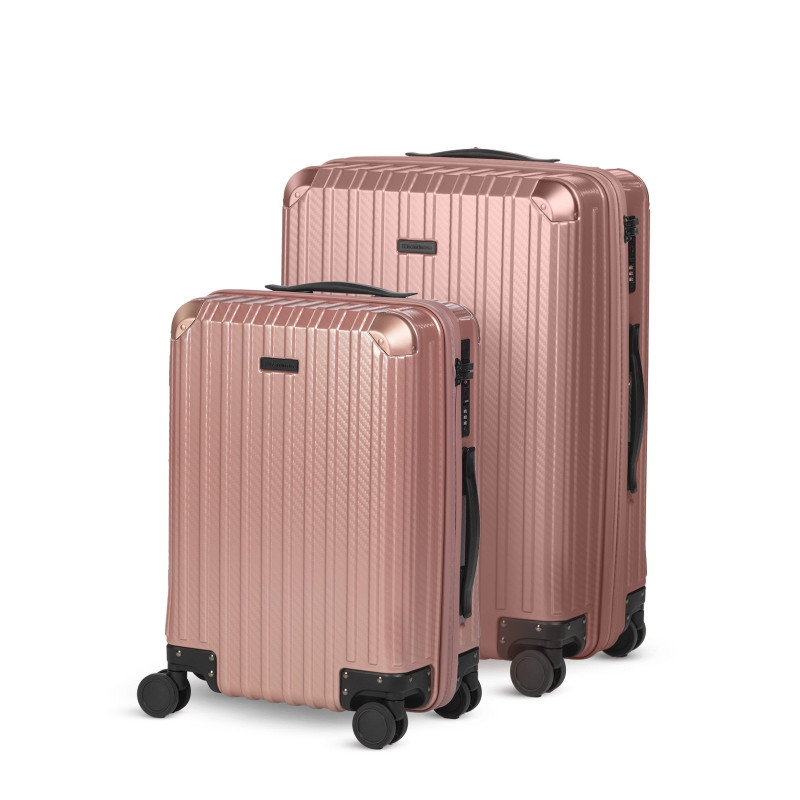 Set kabinskog i velikog kofera Scandinavia Voyage Prestige – 40 L + 60 L, roze