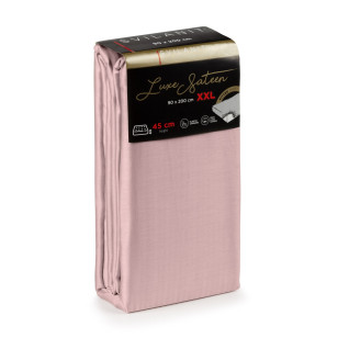 Pamučni čaršav sa lastišom Svilanit Luxe Sateen XXL - roze