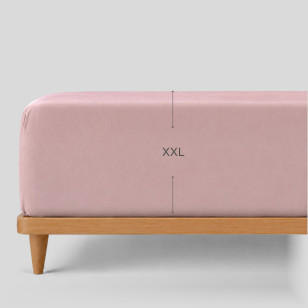 Pamučni čaršav sa lastišom Svilanit Luxe Sateen XXL - roze