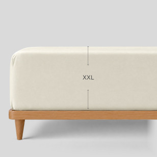 Pamučni čaršav sa lastišom Svilanit Luxe Sateen XXL - bež