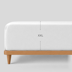 Pamučni čaršav sa lastišom Svilanit Luxe Sateen XXL- bela
