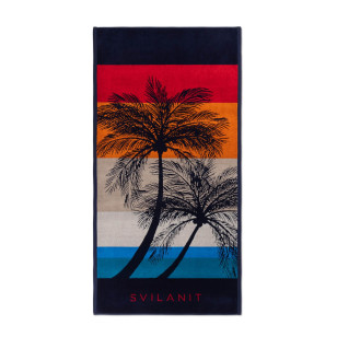 Peškir za plažu Retro Palms, 80x160