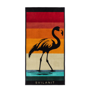 Peškir za plažu Retro Flamingo, 80x160