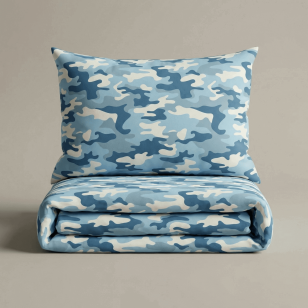 Svilanit dečja pamučna posteljina Camo