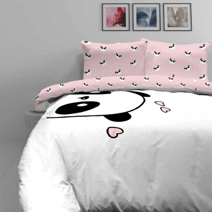 Dečija pamučna posteljina Svilanit Panda in Love