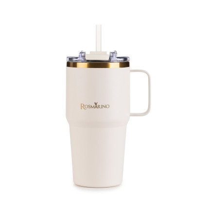 Termo kozarec MegaCup, 580ml,krem-zlat