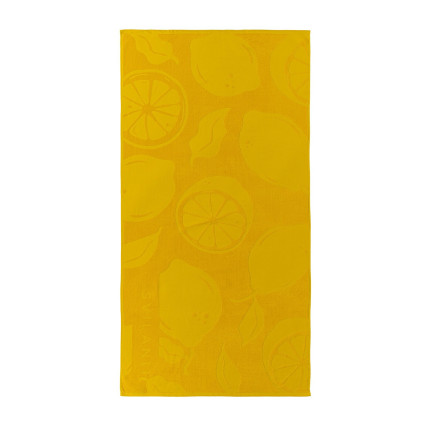 Svilanit premium peškir za plažu Lemons, 80 x 160 cm