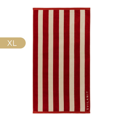 Svilanit premium plažni peškir French Riviera Burgundy, 100 x 180 cm
