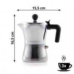 Kuvalo za kafu Rosmarino 150 ml - srebrna