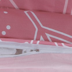 Pamučna posteljina Svilanit Pink Snowflakes
