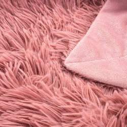 Dekorativni prekrivač Fluffy roza