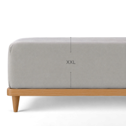 Pamučni čaršav sa lastišom Svilanit Luxe Sateen XXL - siva