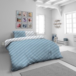 Pamučna posteljina Svilanit Blue Stripes