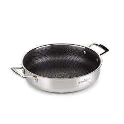 Premium niska šerpa sa poklopcem Rosmarino HexaPRO - 28 cm