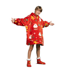 Vitapur dečiji hoodie duks/ćebe Svilanit XmassJoy + Poklon: Čarape