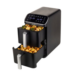 Visoka friteza na vruć vazduh sa dve korpe Rosmarino Airfryer Tower 2.0 DuoStack – 9,4 L