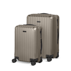 Set kabinskog i velikog kofera Scandinavia Voyage Prestige – 40 L + 60 L, srebrna