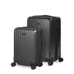 Set kabinskog i velikog kofera Scandinavia Voyage Prestige – 40 L + 60 L, crna