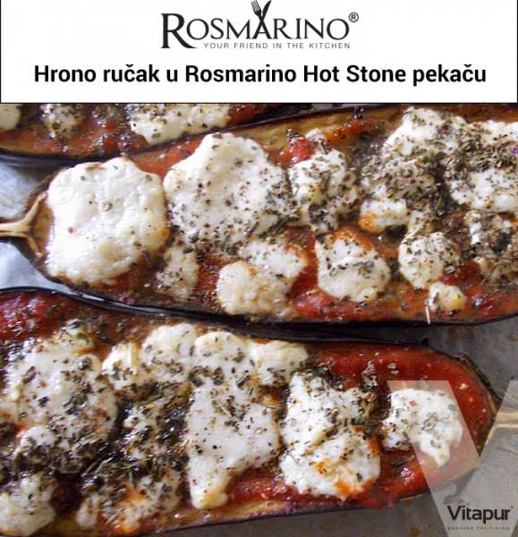 Hrono punjeni patlidžan iz Rosmarino Hot Stone pekača