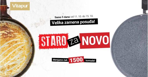 Velika zamena posuđa STARO za NOVO – menjamo čak 1500 komada i recikliramo!
