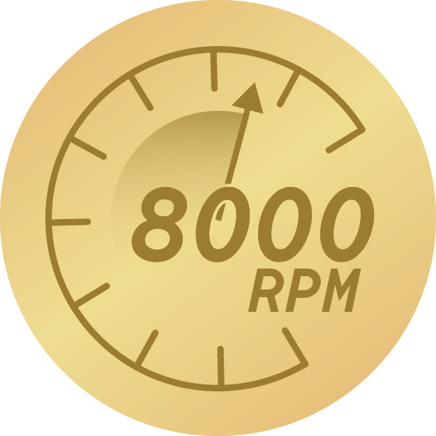 Do 8.000 okretaja/minuti