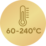 Temperaturni raspon 60–240 °C